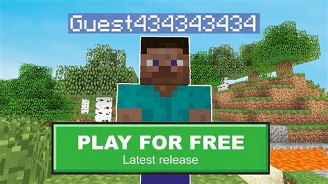 minecraft play as a guest.